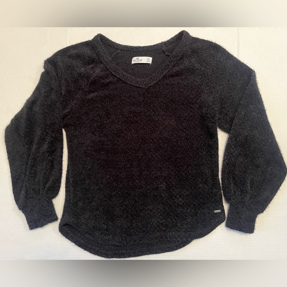 Hollister Charcoal V-Neck Sweater